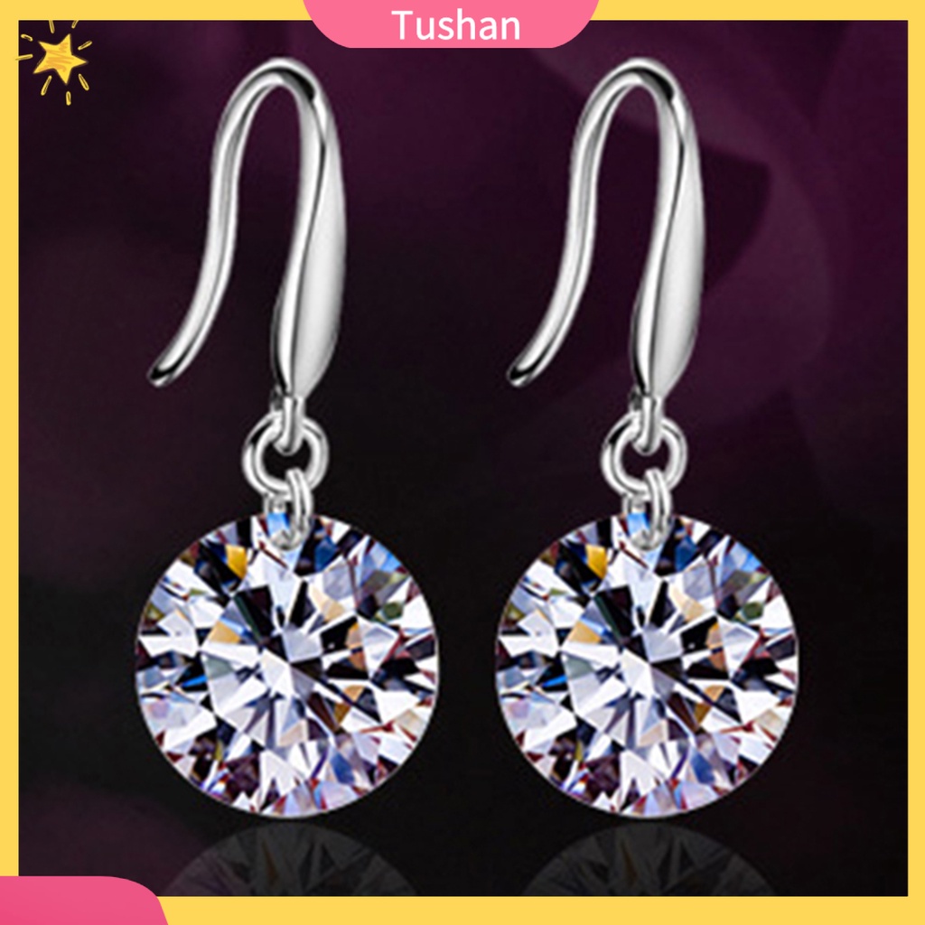 Hoa tai mạ bạc dáng dài thời trang cho nữ