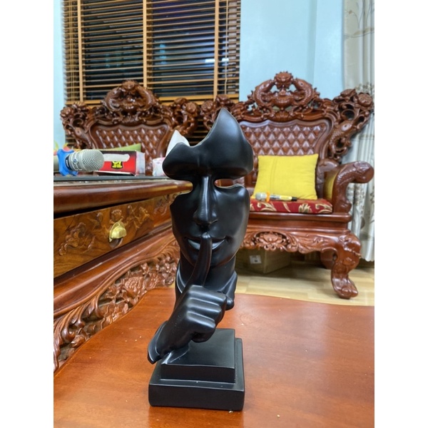 Tượng im lặng là vàng Decor phòng phong cách Bắc Âu