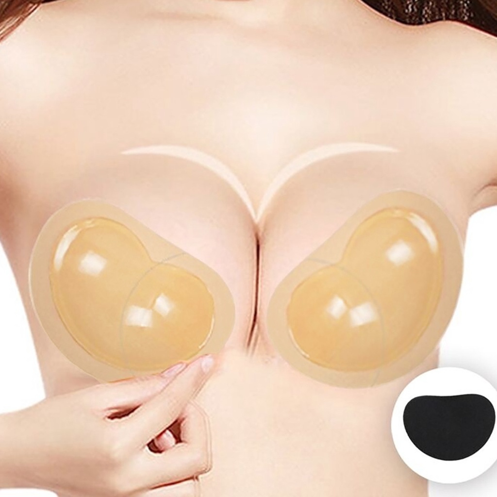 Miếng Đệm Nâng Ngực Bằng Silicone Trái Tim Thoáng Khí Cho Nữ