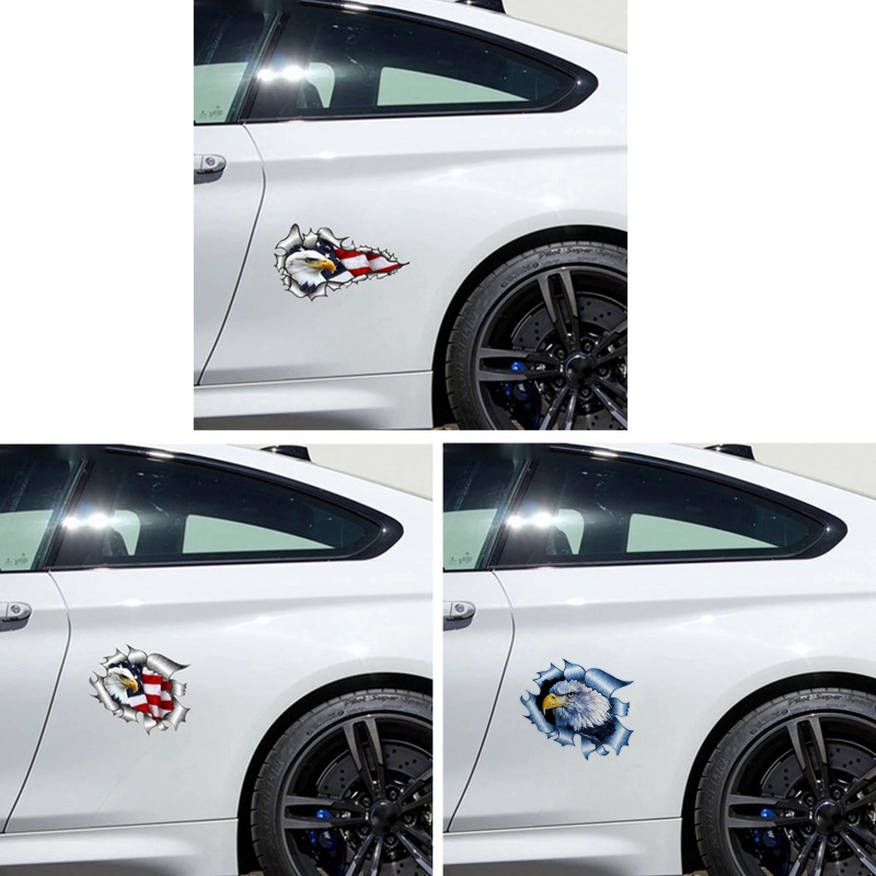 Miếng Dán Trang Trí Xe Hơi Chống Trầy Xước Chống Thấm Nước Hình Đại Bàng Cá Tính