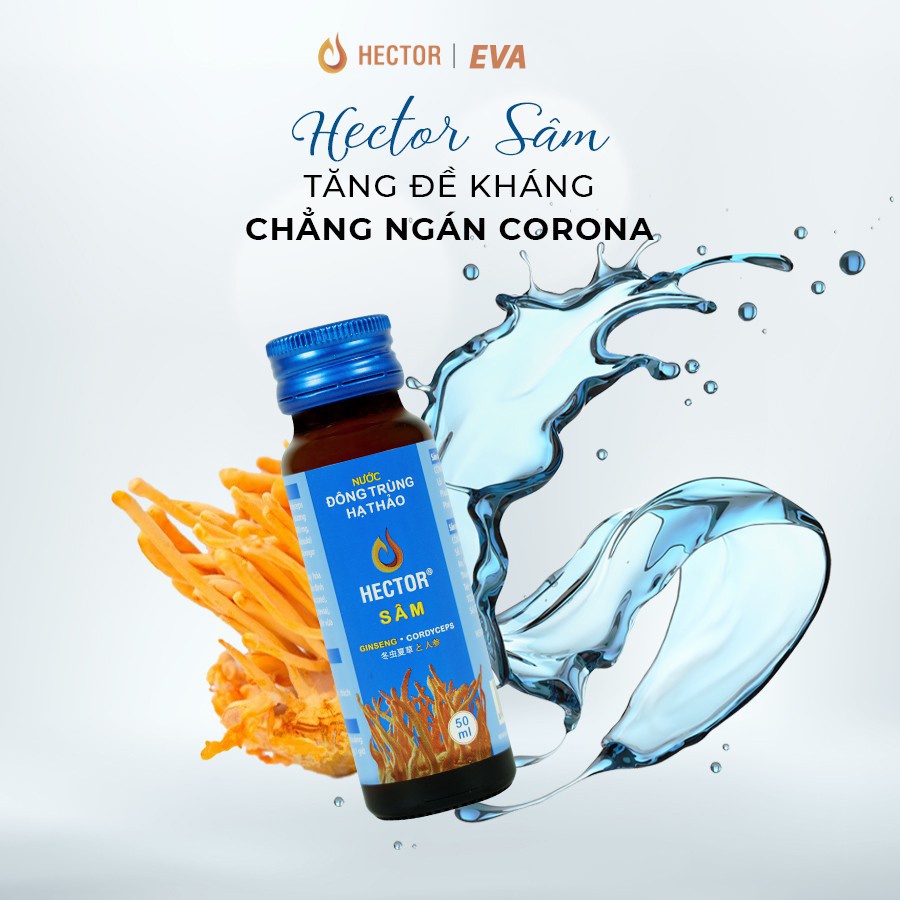 Nước đông trùng hạ thảo HECTOR SÂM, nước hector sâm tăng cường sức khoẻ, 1 chai 50ml