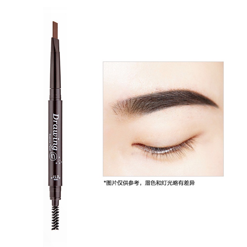 Bút Chì Kẻ Lông Mày Hai Đầu Xoay Tự Động Chống Nước Chống Mồ Hôi Không Lem Có Đầu Cọ Chải