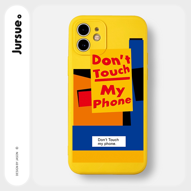 Ốp lưng JURSUE chống bẩn hình dễ thương đẹp ngộ nghĩnh cho iPhone 13 12 11 Pro Max SE 2020 X XR XS ip 8 7 6 6S Plus Y38