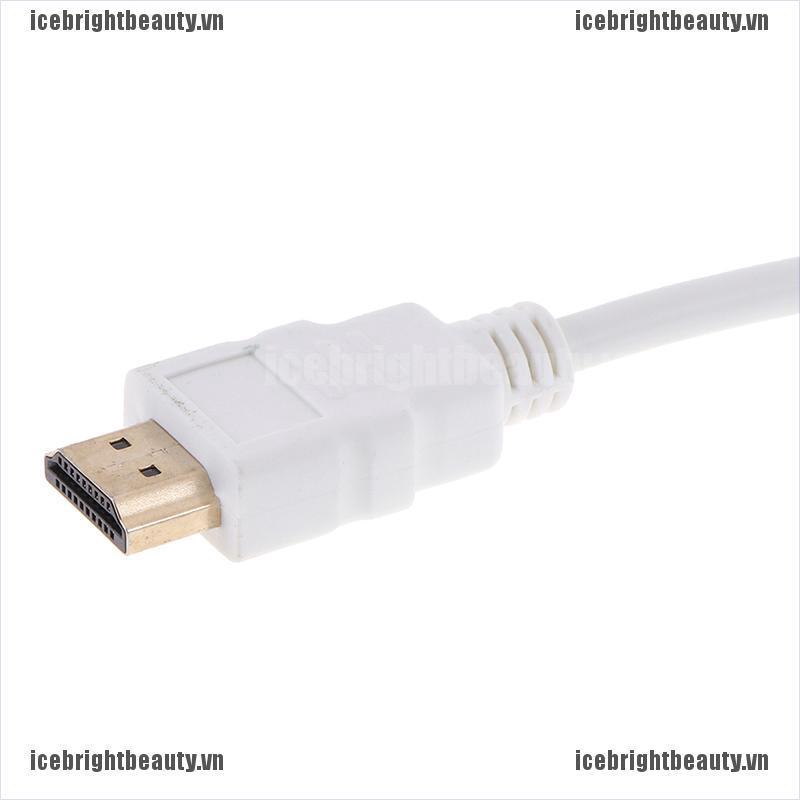 Ice 1pcs Hdmi To Vga Converter Adapter Hd 1080p White | BigBuy360 - bigbuy360.vn