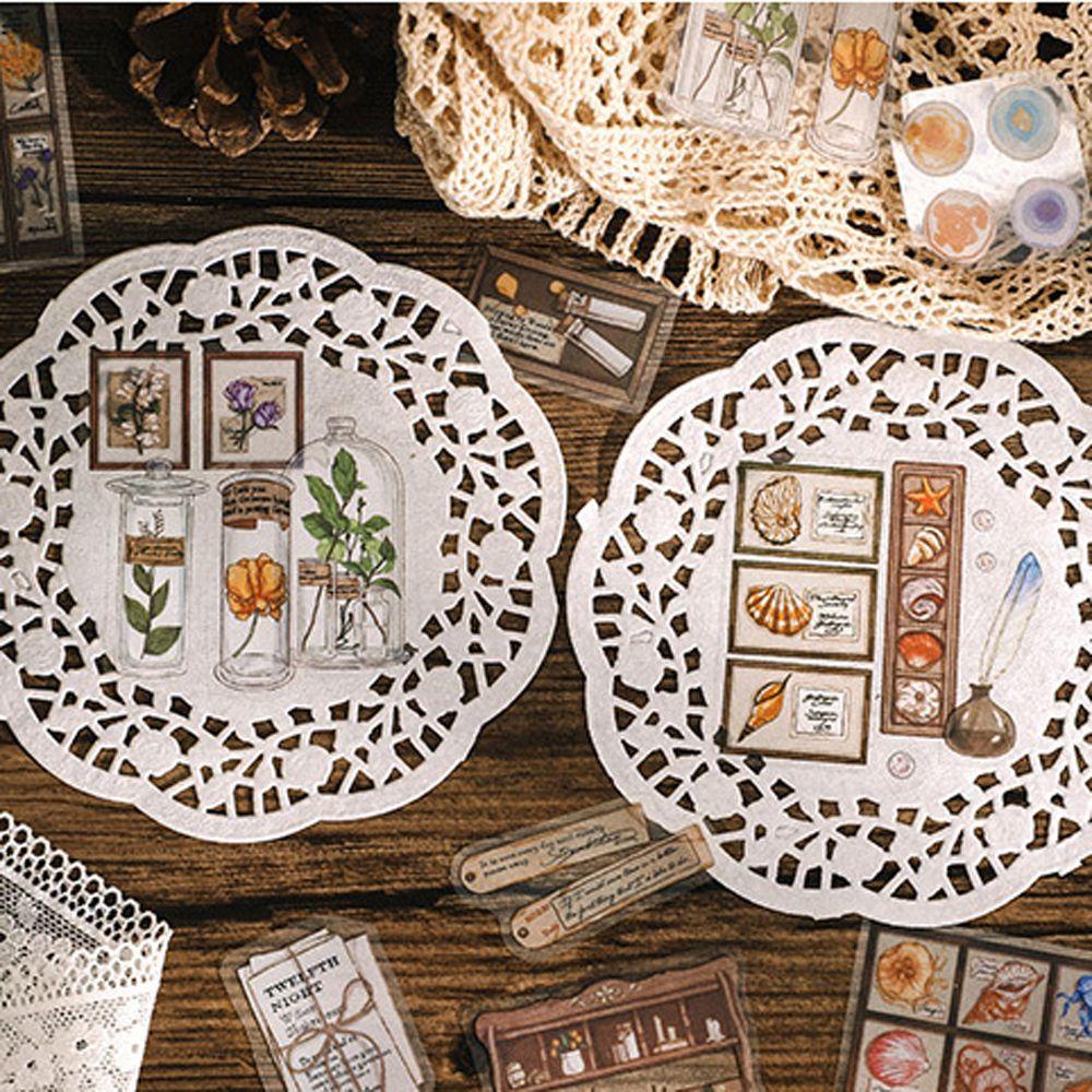 AUGUSTINA Miếng Dán Trang Trí Sổ Tay / Nhật Ký / Sổ Tay Phong Cách Cổ Điển Độc Đáo DIY