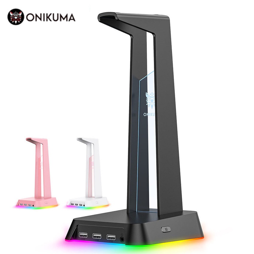 Giá Đỡ Tai Nghe Chơi Game ONIKUMA ST2 Có 3 Cổng Sạc USB Và Cổng Sạc 3.5mm