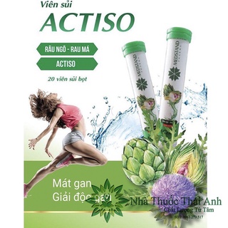 Viên Sủi Actiso Râu Ngô Rau Má Mát Gan Medstand
