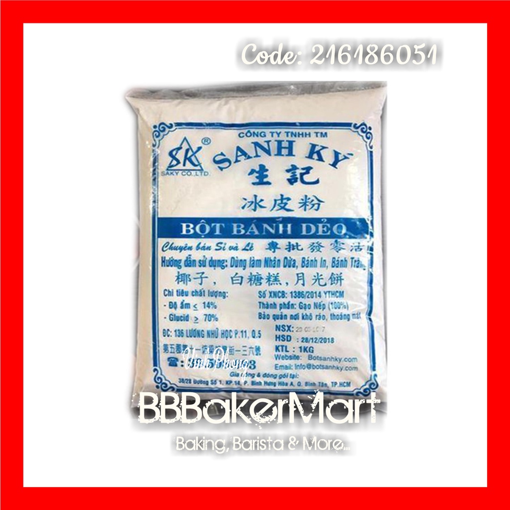 Bột bánh dẻo XANH Sanh Ký - 1KG