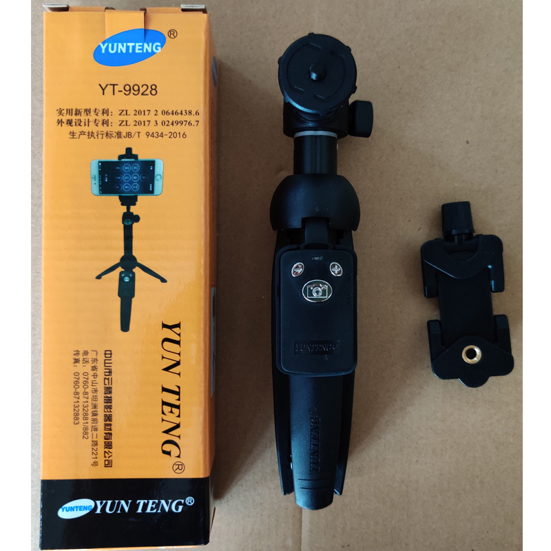 Chân Tripod Yunteng 9928 Mini Có Thể Hẹn Giờ Cho Điện Thoại