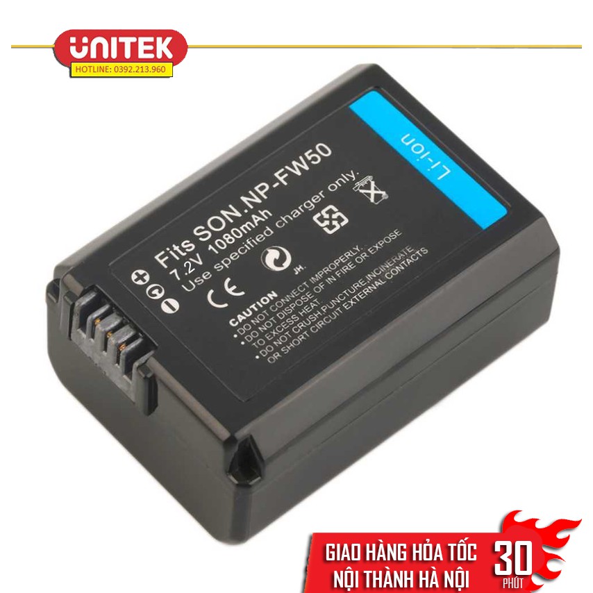 Pin NP-FW50 7.2V 1080MAH Cho Máy Ảnh SONY 7R a7R a3000 a5000 a6000 NEX-5N A55