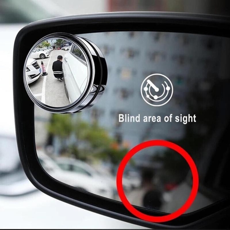 🔥Giảm 10K🔥2 cái Gương Điểm mù Ô tô, Góc rộng 360 độ Có thể Điều chỉnh Xoay Vòng hàng ô tô Chiếu hậu Ô tô Phụ trợ Gương Điểm mù Phụ kiện Ô tô #DAYLAN