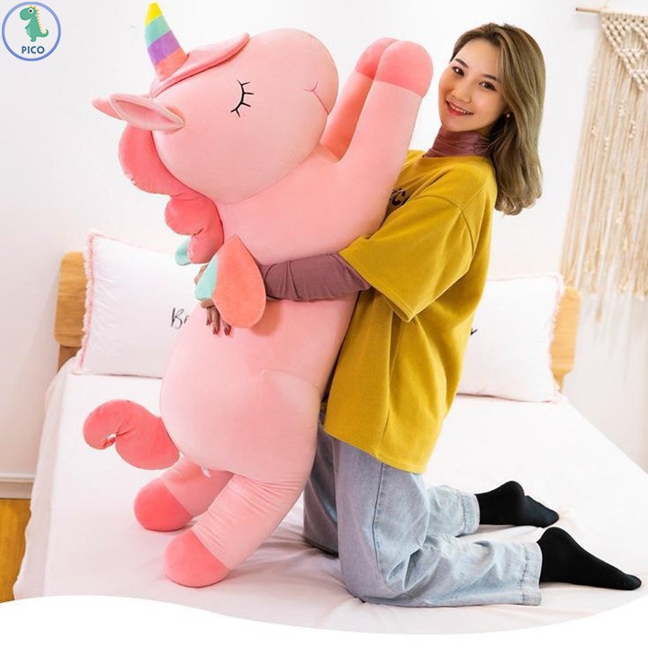 Gấu bông kỳ lân Unicorn - Kỳ lân hồng - Pony 50cm- 80cm- 1m -1m2
