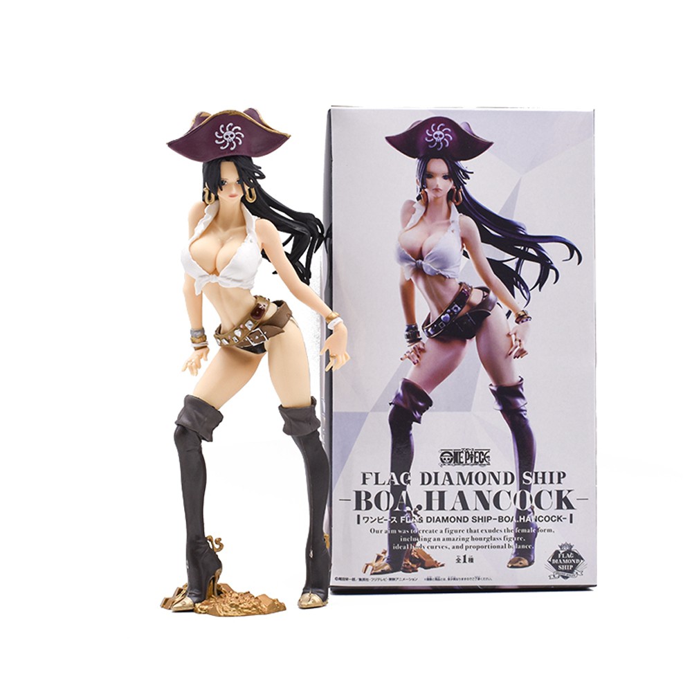 MXBEAUTY Christmas Gift Hancock Figure Model Toy Action Figure Boa Hancock Anime Collectible 25cm Cartoon PVC Toys Doll Luffy Wife