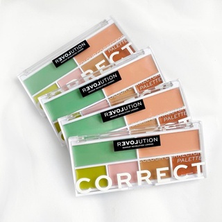 Bảng che khuyết điểm 6 ô revolution colour corrector palette