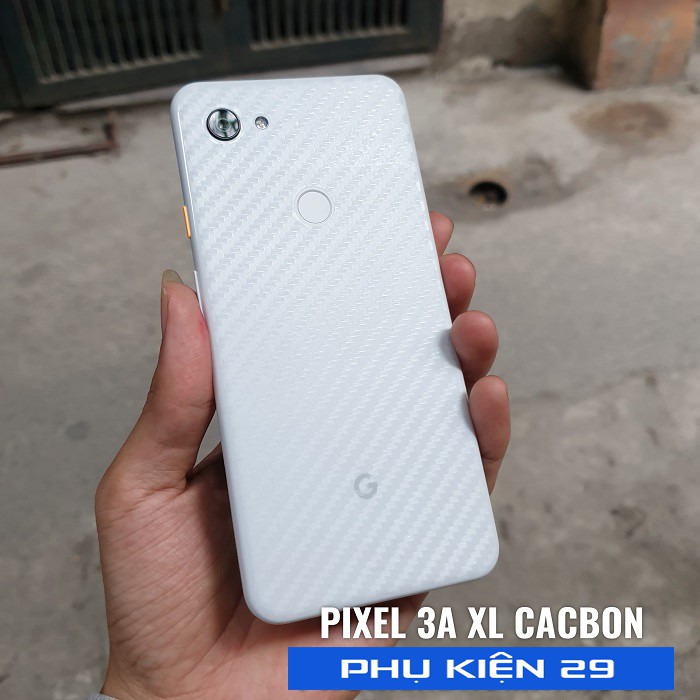 [Google Pixel 3A XL/ 3AXL] Dán lưng 3D vân Cacbon - Carbon