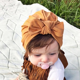 Turban dạng mũ cho bé, thắt nơ