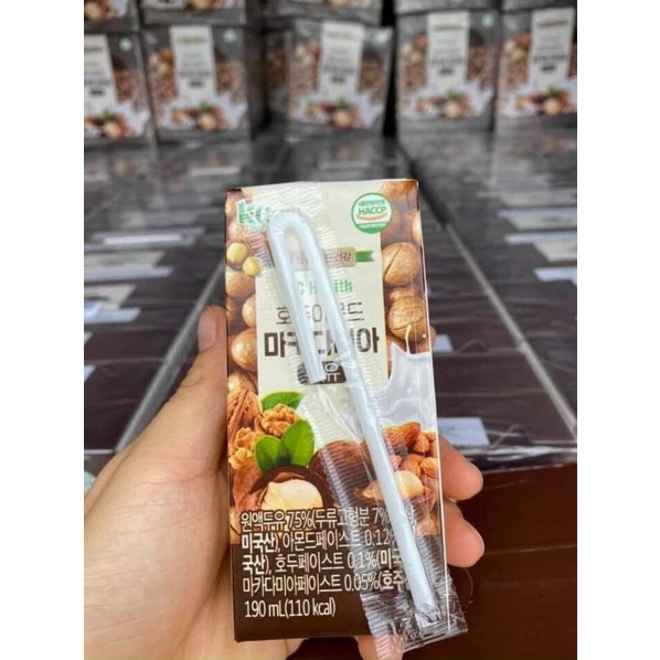 Sữa hạt macca hạnh nhân hàn quốc date mới 2023