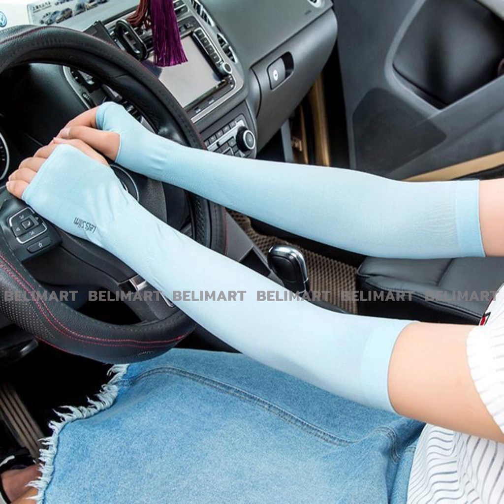 Găng tay chống nắng nam nữ, bao tay đi phượt chất vải dệt thoáng khí, thấm hút mồ hôi BELI BL029 và PK101