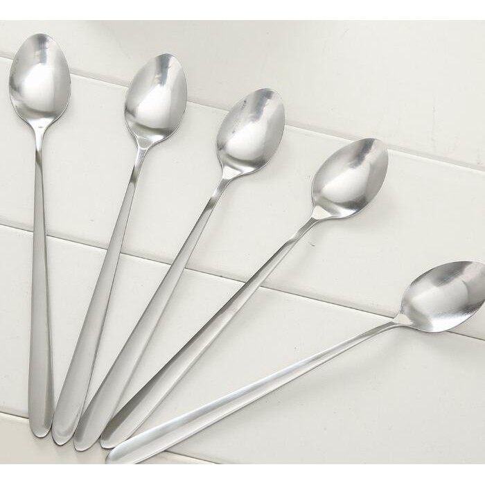 Set 10 thìa inox cán dài nhiều mẫu tiện dụng