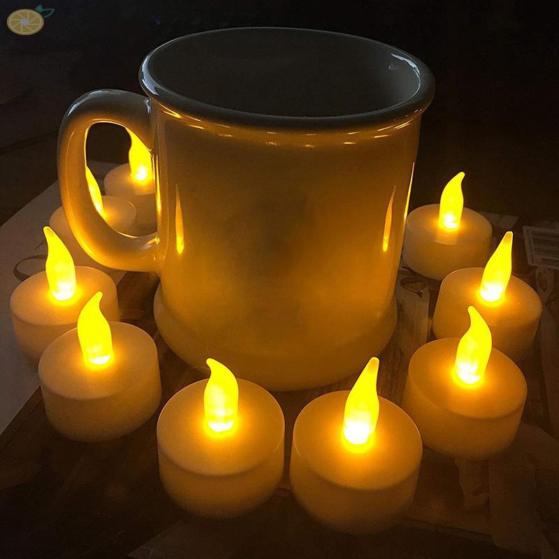 Candle Lights Outdoor Lights Decoration Votive Artificial Christmas Bedroom Flameless Tealights Battery Durable