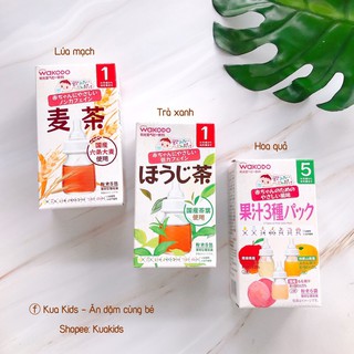 Trà Wakodo Nhật Bản nhiều vị (lúa mạch, điện giải, trà xanh, hoa quả)