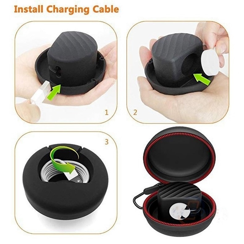 Túi Đựng Sạc Có Khóa Kéo Cho Apple Watch Series 6 SE 5 4 3 2 1 iwatch Ultra 8 49 40 44 38 42 MM Ốp