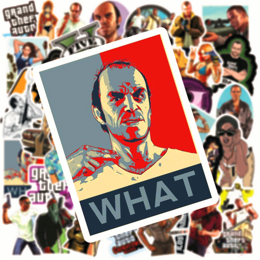 ❉ Grand Theft Auto GTA - Series 02 Rockstar Games Stickers ❉ 50Pcs/Set Waterproof  DIY Fashion Doodle Decals Stickers