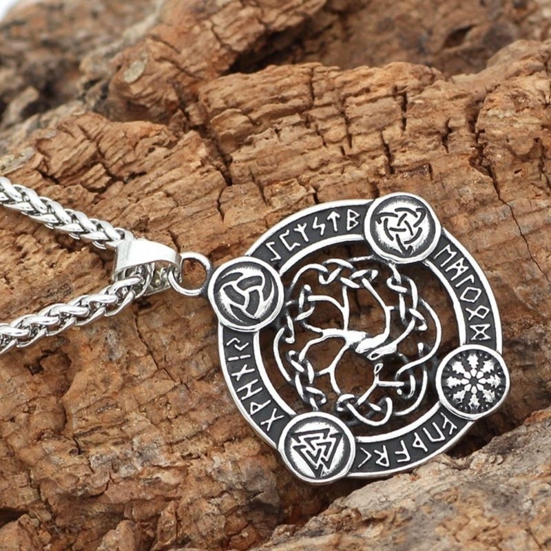 Vòng cổ Hình Cây Đời Viking Thời Trang Dành Cho Nam