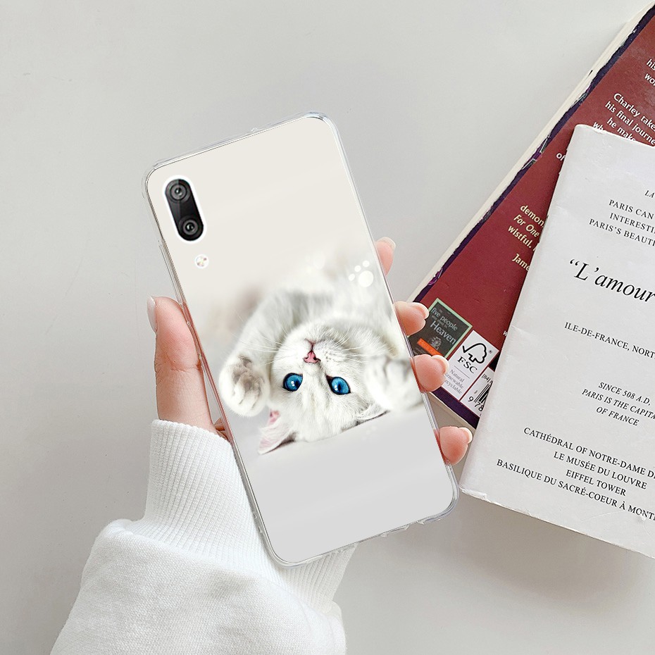 Ốp điện thoại TPU dẻo in hoa thời trang cho Huawei Y7 Pro 2019 DUB-LX2