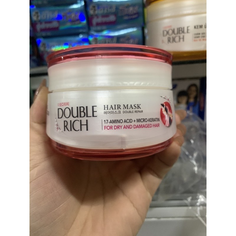 Kem ủ tóc Double Rich Hair Mask 150ml (mầu hồng )