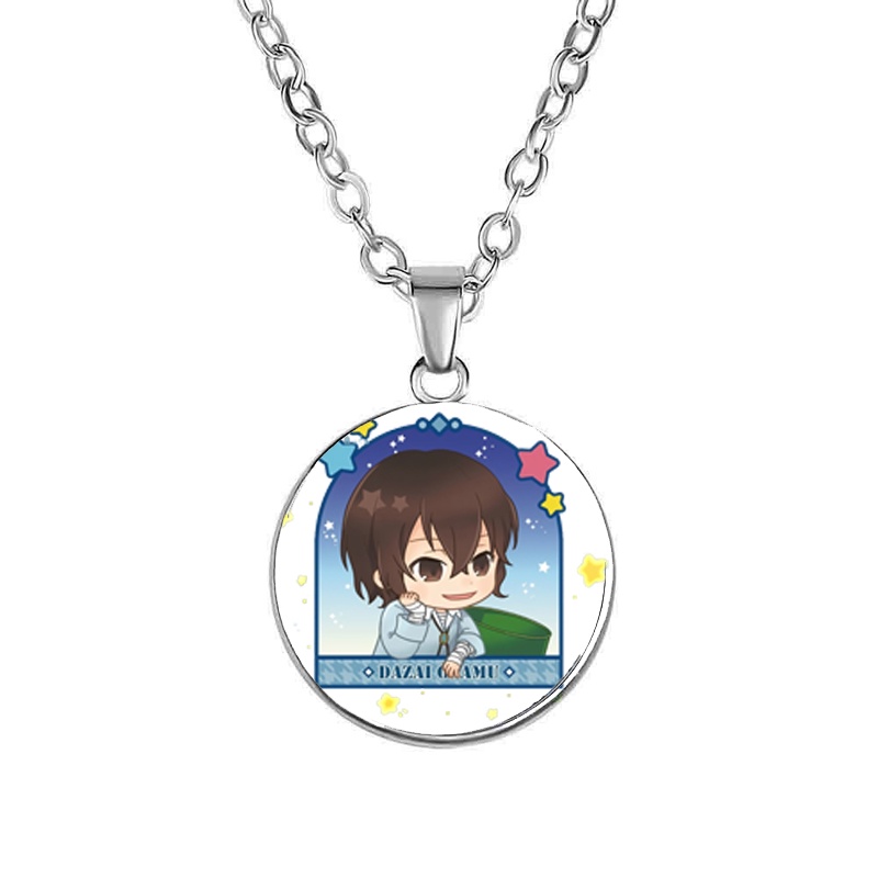 Vòng cổ in hình nhân vật anime chibi BUNGOU STRAY DOGS xinh xắn quà tặng độc đáo