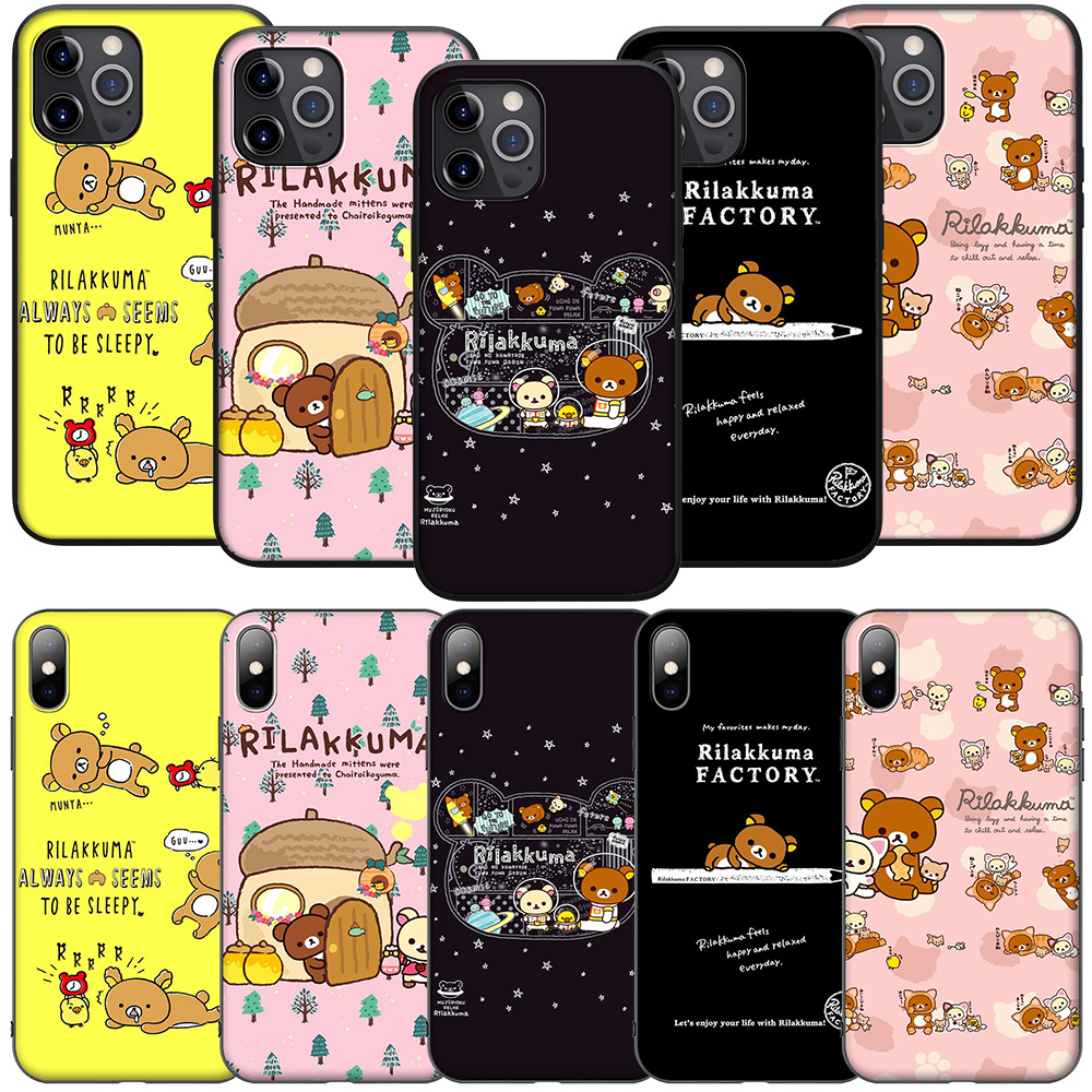 Ốp Điện Thoại Silicon Mềm Hình Rilakkuma Cho Apple iPhone 8 7 6 6S 5s 5 SE Plus 2020 LC126
