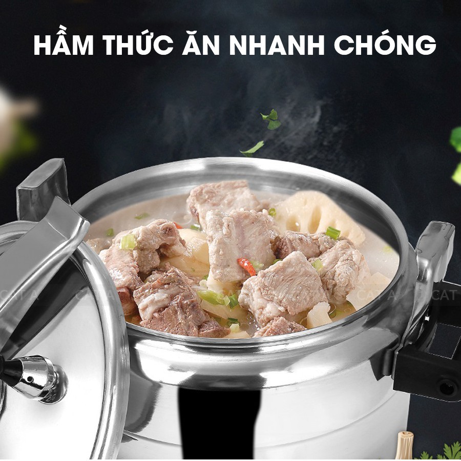 Nồi Áp Suất Đa Năng Dung Tích 4 Lít, 5 Lít và 7 Lít Siêu Bền, Sử Dụng Trên Bếp Từ, Bếp Ga, Bếp Hồng Ngoại