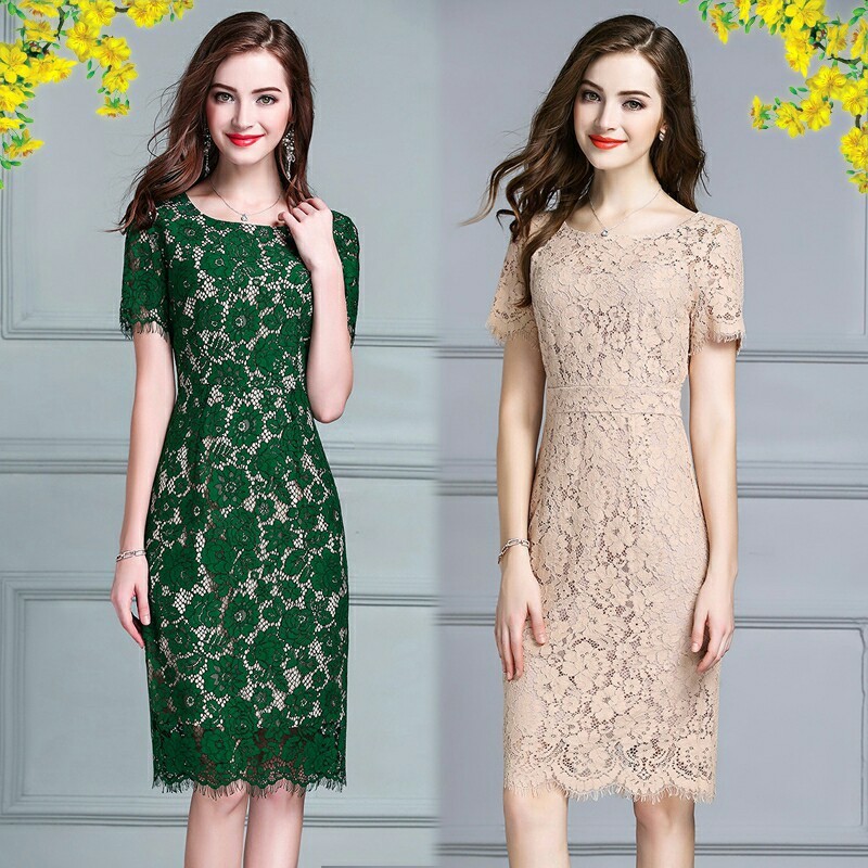 Đầm Ren Mi Dự Tiệc Cao Cấp có size XXL - MN 1185