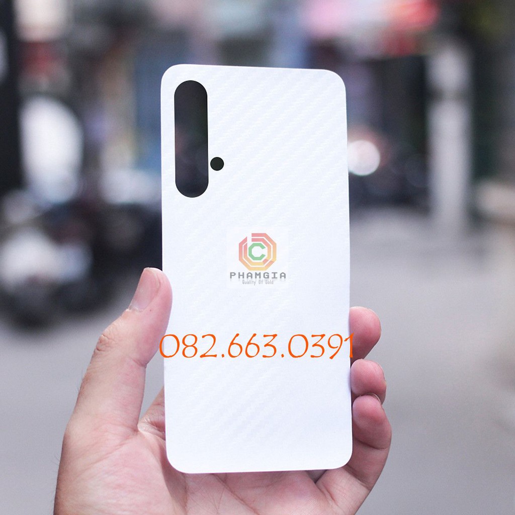 Miếng dán mặt lưng skin carbon Huawei Honor 20
