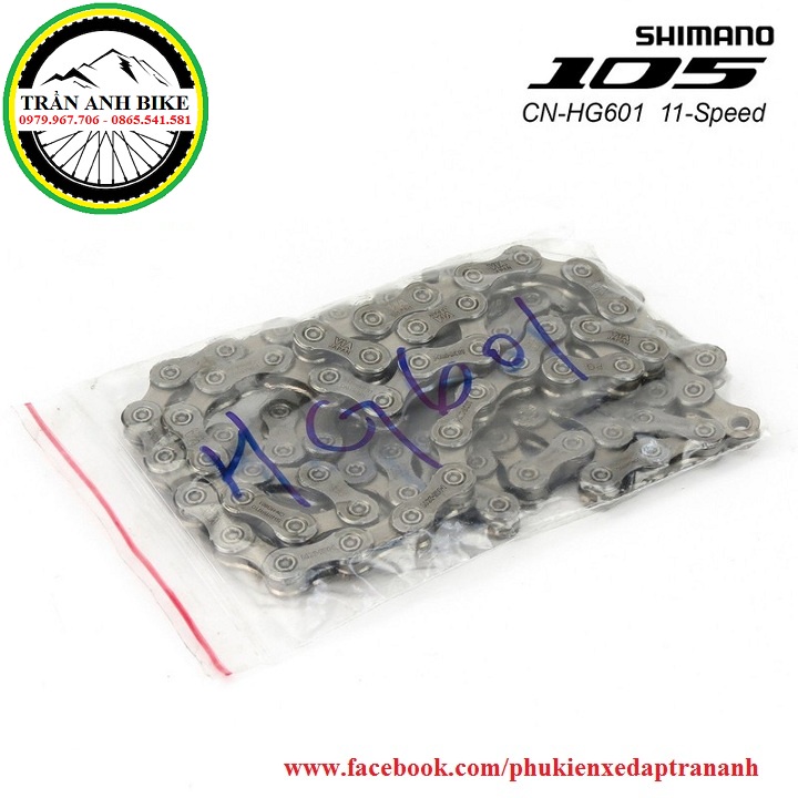 Xích sên xe đạp Shimano 105 5800 CN-HG601 11 Speed - chính hãng