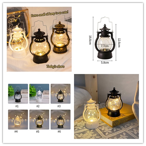 Đèn LED Trang Trí Để Bàn Hình Cây Nến Phong Cách Retro