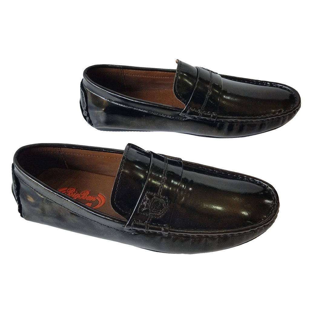 Giày Mọi Nam Da Bò Bóng Thật BIGBEN Cao Cấp GM247