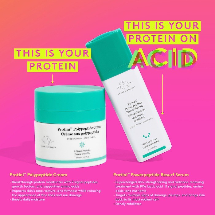 DRUNK ELEPHANT 🌿 Tinh chất chống lão hoá Protini™ Powerpeptide Resurfacing Serum with Lactic Acid