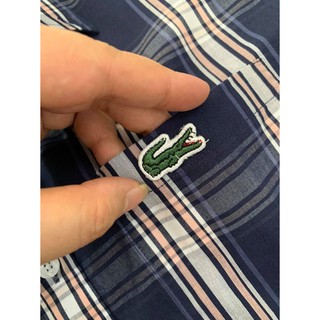 [ẢNH THẬT] [XẢ KHO] Áo sơ mi kẻ Lacoste chất cotton