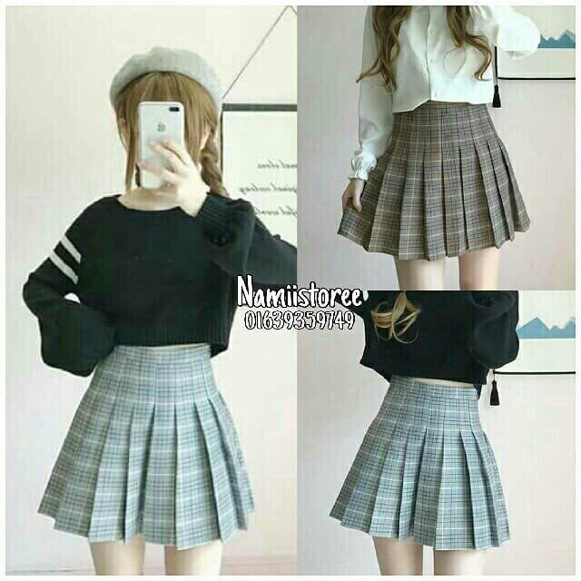 Chân váy tennis kẻ hàng loại 1 kèm ảnh thật | BigBuy360 - bigbuy360.vn