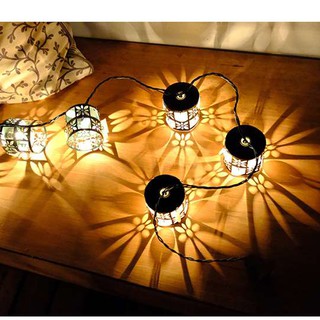 Dây đèn led trang trí decor đẹp mẫu lồng hoa