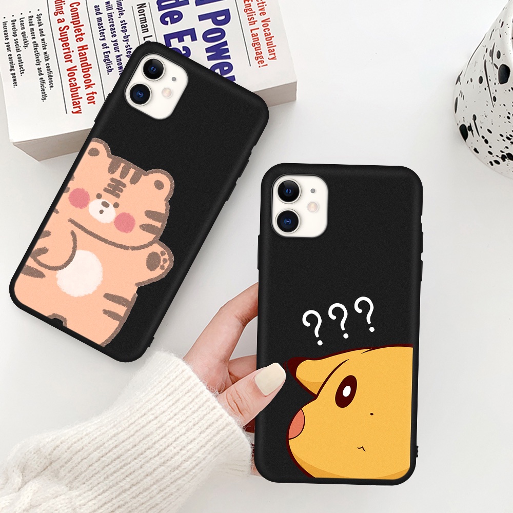 Ốp Điện Thoại Mềm In Hình Pikachu/Mèo/Hổ Dễ Thương Cho iPhone 11 13 12 Pro MAX 6 6s 7 8 Plus Mini X XS MAX XR 5 4 5S 4S