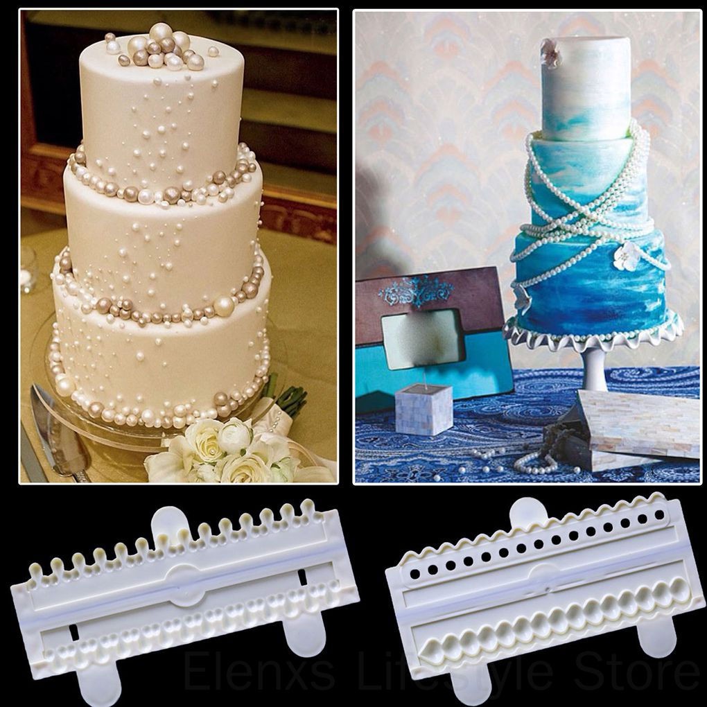 Khuôn Cắt Fondant Hình Dây Chuỗi Ngọc Trai