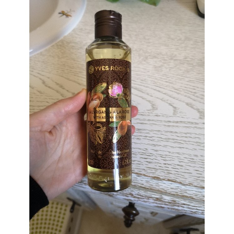 (Chuẩn Pháp-200ml) Dầu tắm Yves Rocher Hammam Argan Rose