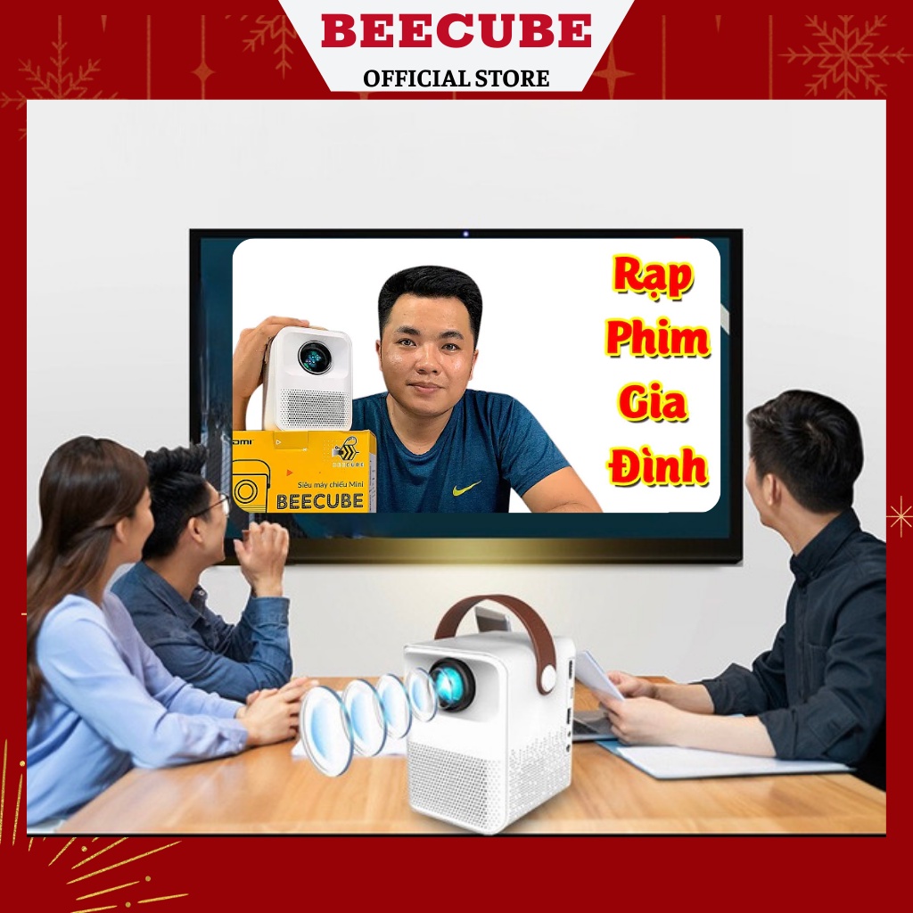 Máy Chiếu Mini BeeCube X2 Max , Xtreme Chính Hãng Hệ Điều Hành Android + Kết nối điện thoại + Full HD 1080 - BH 12 tháng