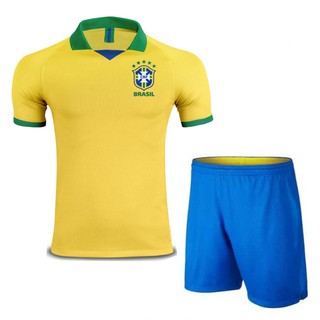 Quần Áo bóng đá ĐT BRAZIL Vàng sân nhà - mùa giải Copa American 2019/20- vải thun lạnh xịn