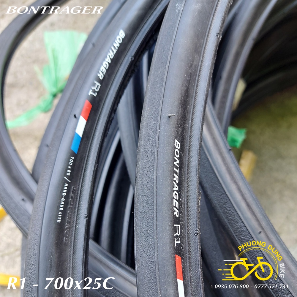 Lốp (Vỏ) trọc xe đạp BONTRAGER R1 700x25C - 1 Chiếc