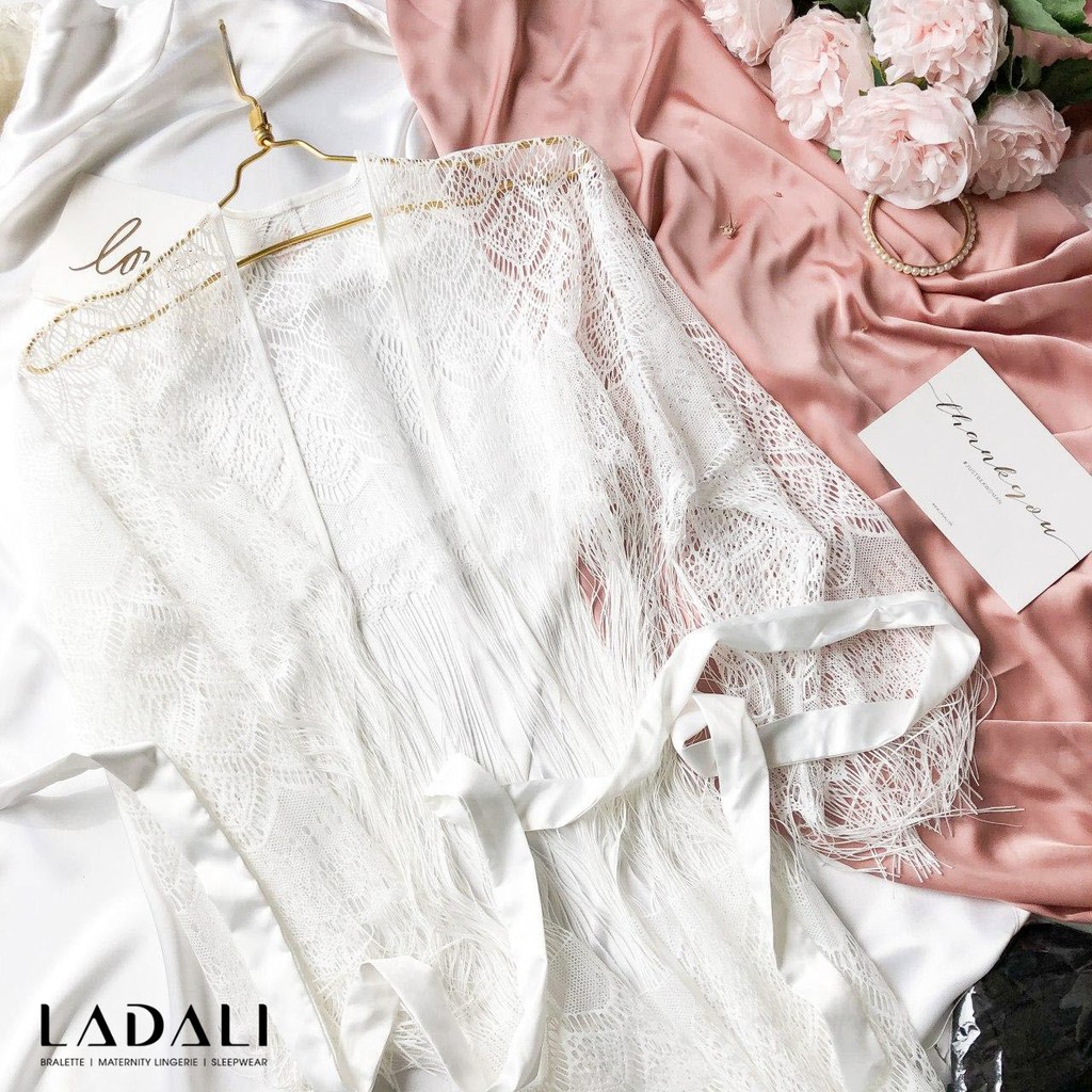 Áo choàng ngủ Ladali, áo choàng sexy CN 10 - Trắng, Đen | BigBuy360 - bigbuy360.vn