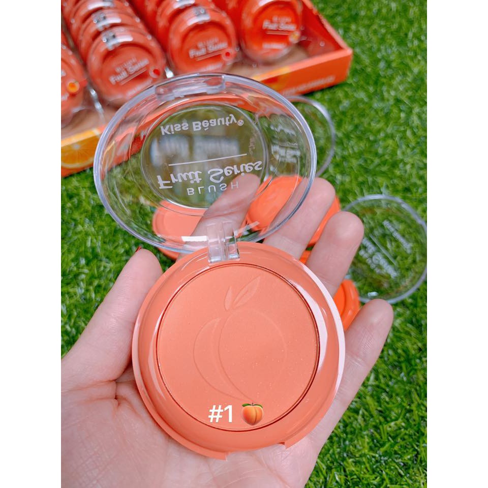 Phấn Má Kiss Beauty Fruit Blush với cọ - TL006 vip